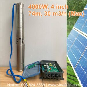Máy Bơm Hỏa Tiễn 5.5HP 4inch Năng Lượng Mặt Trời