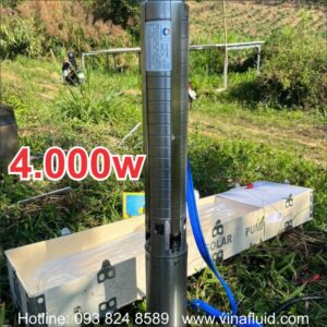 Bơm hỏa tiễn năng lượng mặt trời DC 4000W 4 inch