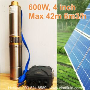 Bơm hỏa tiễn năng lượng mặt trời DC 4 inch 600W