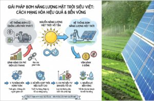 Bơm năng lượng mặt trời – Giải pháp chi phí vận hành 0 đồng