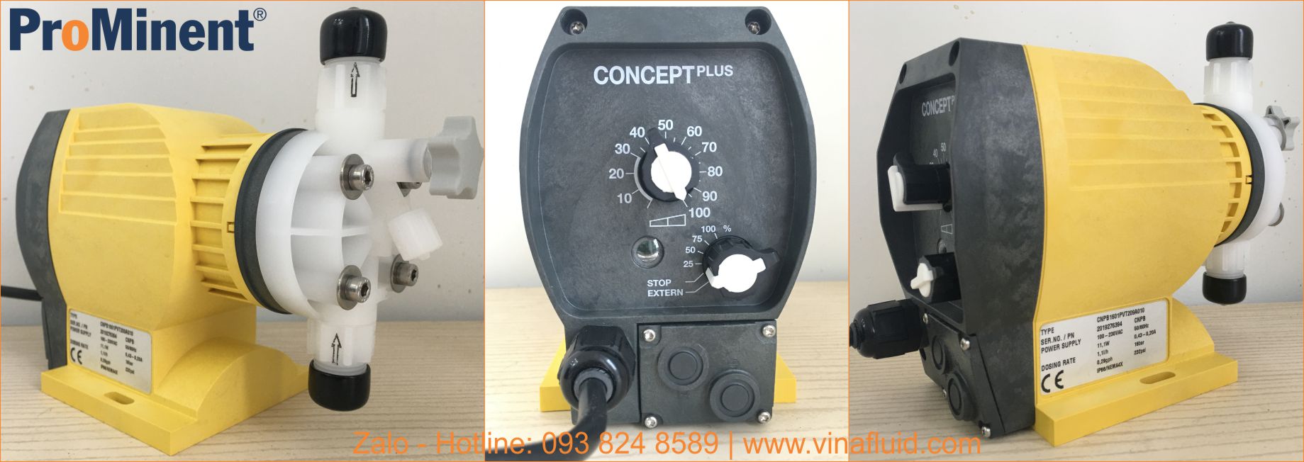 Máy bơm định lượng CNPb ProMinent Đức kiểu màng điện từ