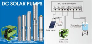 Máy bơm điện mặt trời DC ly tâm trục ngang