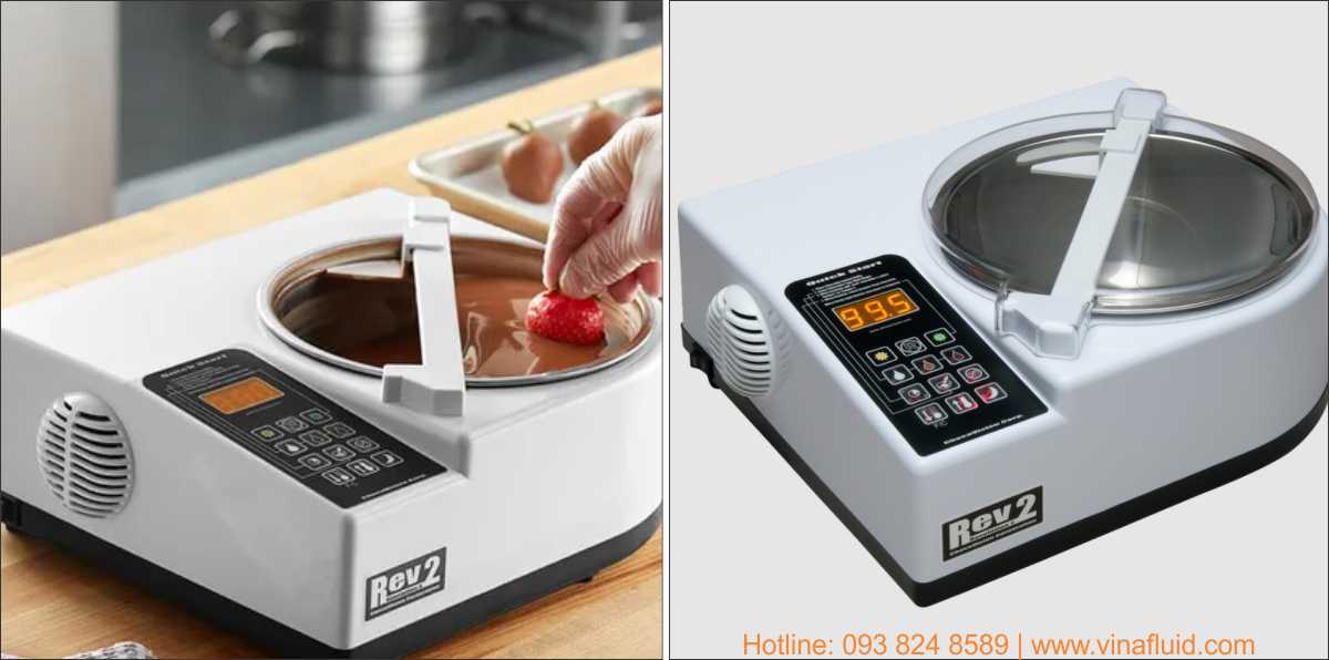 Máy làm sô cô la Rev 2B, máy nhiệt luyện sô cô la công suất 0.68kg
